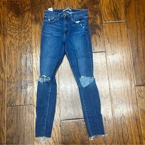 Joe's Jeans Blue Skinny Distressed Denim